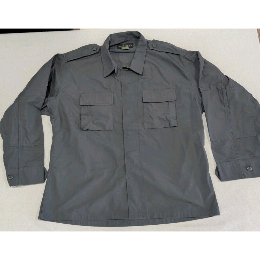 Tact Gear Take Command Dupont Teflon Long Sleeve Gray Shirt Men's Size XL